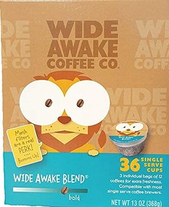 Wide Awake Coffee Wide Awake Blend Single Serve Cups 36 Count