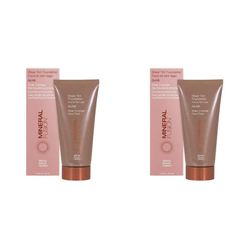 Mineral Fusion Sheer Tint Foundation, Olive, 1.8  (Pack of 2)