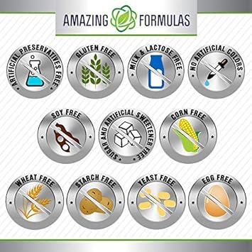 Amazing Formulas Lecithin 1200mg High Potency 240 Softgels Supplement 