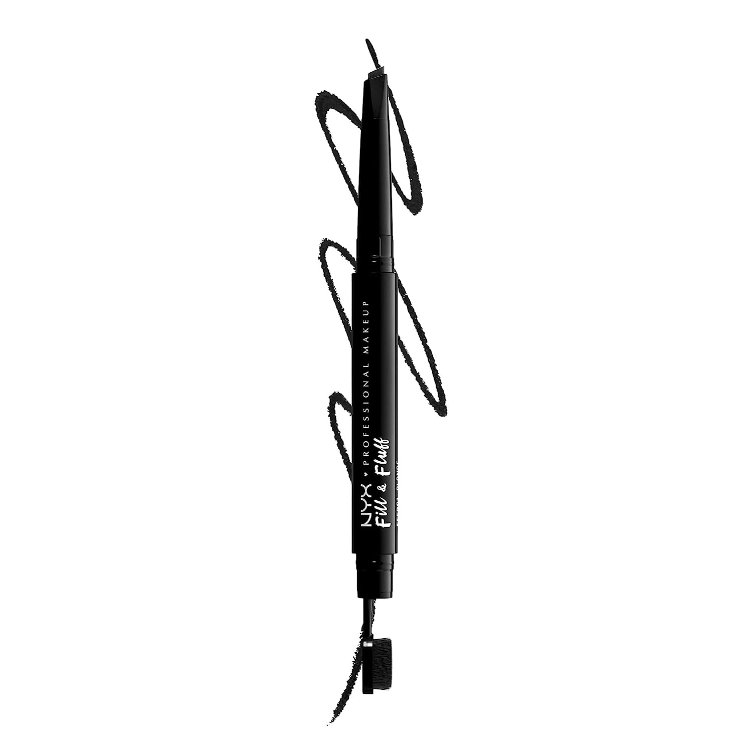 NYX PROFESSIONAL MAKEUP Fill & uff Eyebrow Pomade Pencil, Black