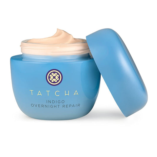 Tatcha Indigo Overnight Repair | Serum in Cream Treatment, Fragrance Free, 50  | 1.7