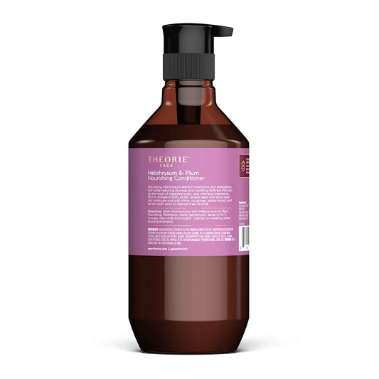 Theorie Helichrysum and Plum Nourishing Conditioner - Suited for Dry & Over Processed Hair - Protects Color & Keratin Treated Hair - 800ML