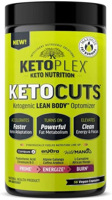 KetoPlex? KetoCuts? Ketogenic Fat Metabolism Optimizer | 56 Vagan Caps1.41 Ounces