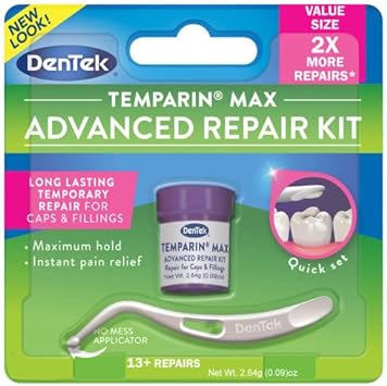 DenTek Temparin Max Advanced Dental Repair Kit, 13+ Repairs (Pack of 2)