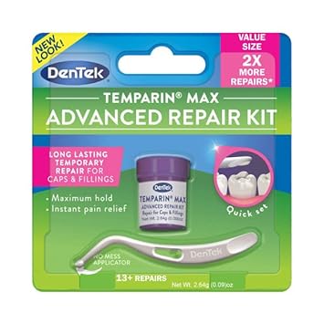 DenTek Temparin Max Advanced Dental Repair Kit, 13+ Repairs, (Pack of 6)