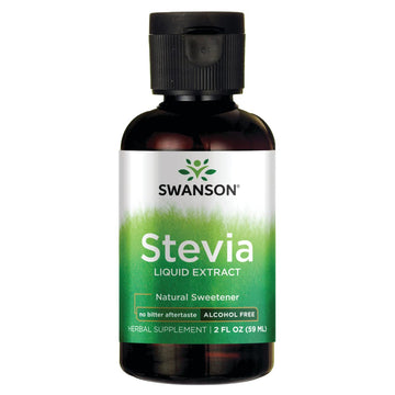 Swanson Liquid Stevia (Alcohol Free) 2 fl Ounce (59 ml) Liquid