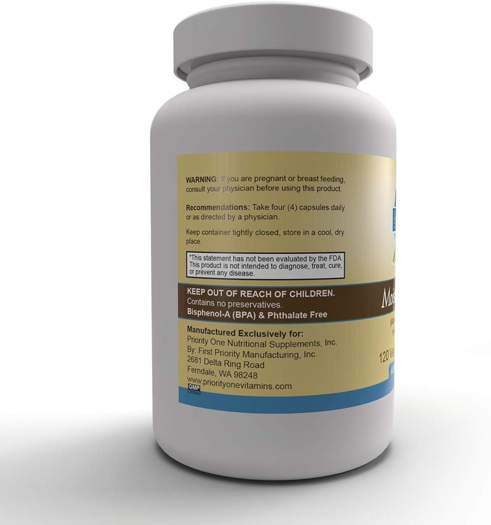 Priority One Vitamins Moisture Within - 120 Vegetarian Capsules - Adva