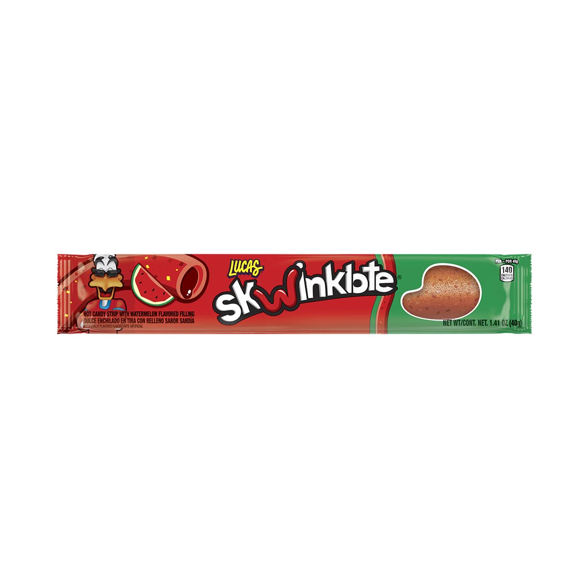 Lucas Skwinklote Watermelon Flavor Sweet and Sour Candy Stri