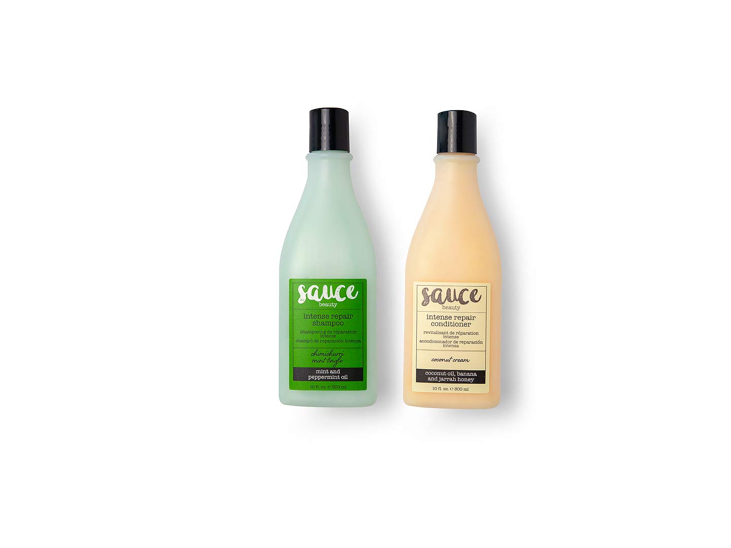 Sauce Beauty Chimichurri Mint Shampoo and Coconut Cream Conditioner Set - 2 10 . . Bottles