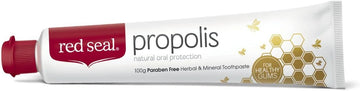 Red Seal Propolis Toothpaste – Toothpaste Made with 100% New Zealand Bee Propolis Extract, Anise, Peppermint, Eucalyptus Essential Oils - No uoride, No Preservatives, No Artificial avors or Colors