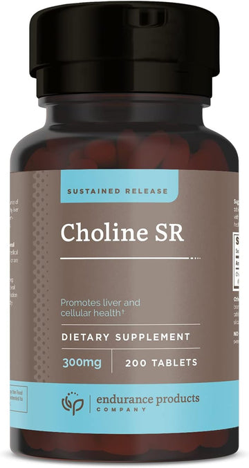 Choline Bitartrate Sustained Release - 300Mg 200 Tablet - Promotes Bra