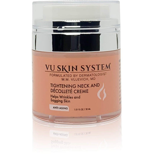 VU SKIN SYSTEM Neck and Decollete Creme – Anti Aging Neck and Decolletage Firming Cream Smoothes Skin to Reduce the Appearance of Sagging and Wrinkles (30 )