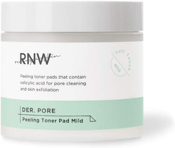 RNW DER. Pore Peeling Toner Pad Mild 4.7  / 140, BHA Toner Pad Combining Toner Pad into One Smooth Skincare with One Sheet Moisturizing Embossing Double-Sided Pad for Peeling Pore