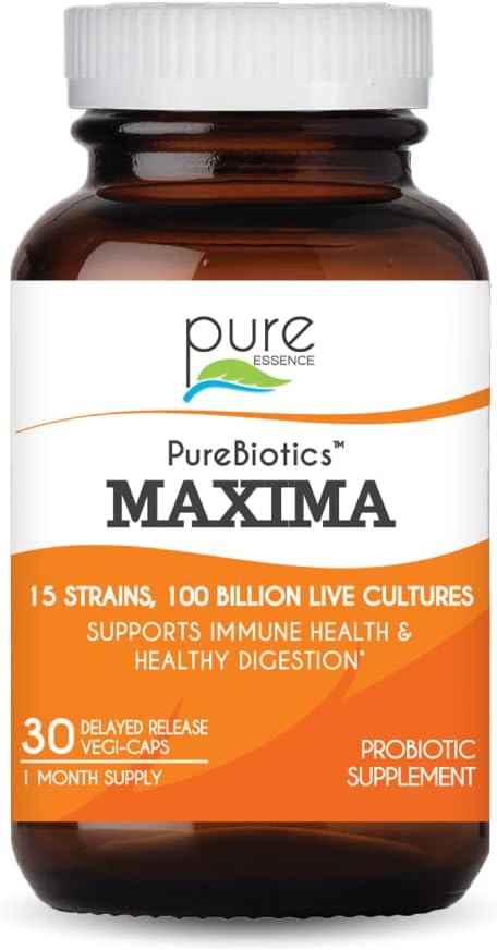 Pure Essence Labs Maxima Probiotics 100 Billion Cfu - Men & Women Prob2.4 Ounces