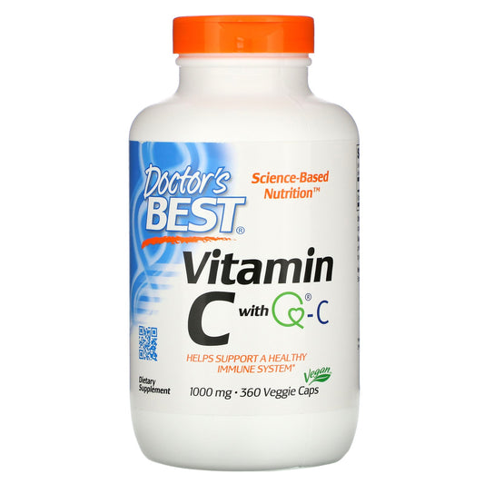 Doctor's Best, Vitamin C with Q-C, 1,000 mg, Veggie Caps