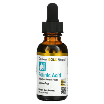 California Gold Nutrition, Folinic Acid, Alcohol Free,(30 Ml)