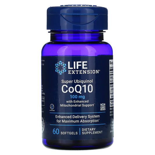 Life Extension, Super Ubiquinol CoQ10 with Enhanced Mitochondrial Support, 100 mg Softgels