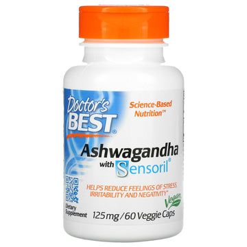 Doctor's Best, Ashwagandha with Sensoril, 125 mg,  Veggie Caps