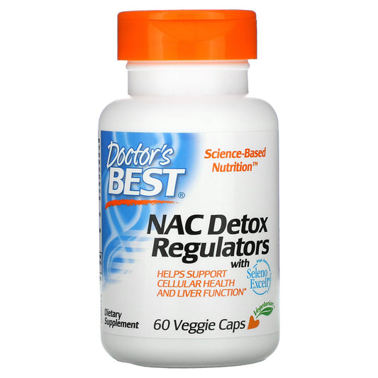 Doctor's Best, NAC Detox Regulators Veggie Caps