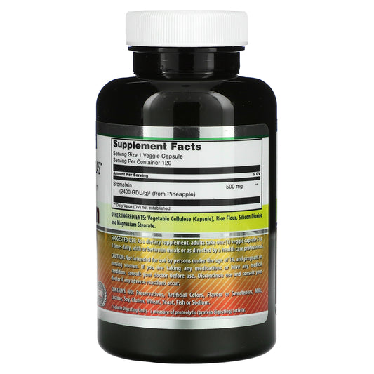 Amazing Nutrition, Bromelain, 500 mg Veggie Capsules