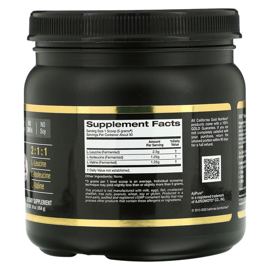 California Gold Nutrition, BCAA Powder, AjiPure, Branched Chain Amino Acids