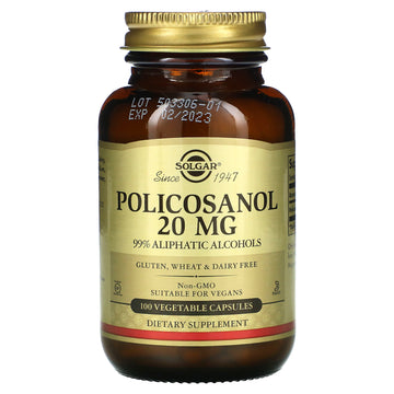 Solgar, Policosanol, 20 mg Vegetable Capsules