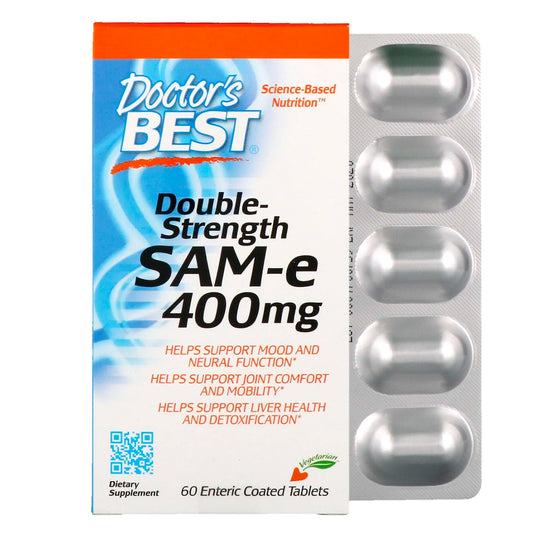 Doctor's Best, SAM-e, Double-Strength, 400 mg