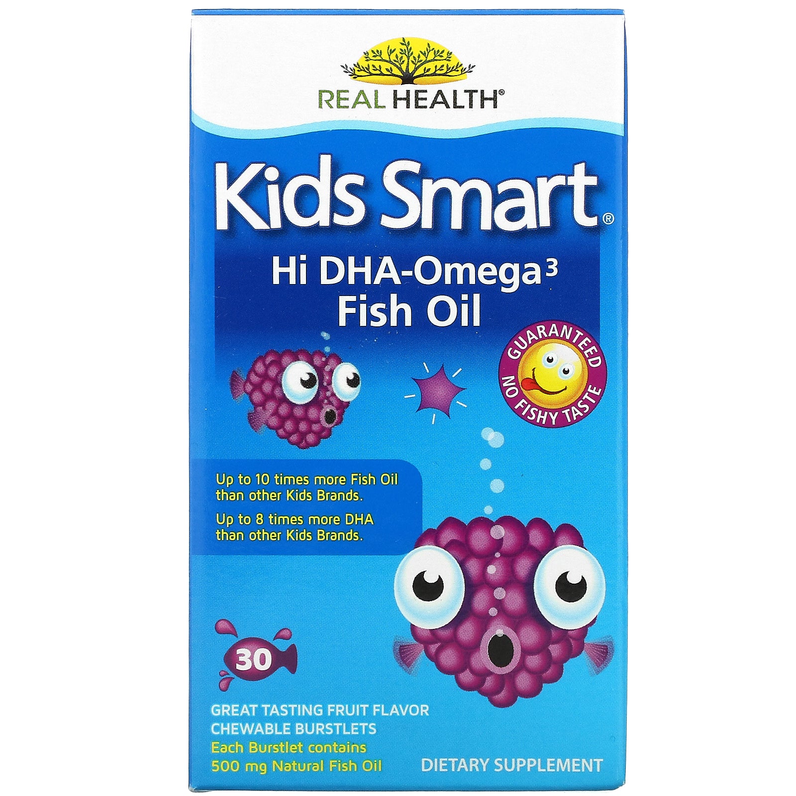 Bioglan, Kids Smart, Hi DHA-Omega 3 Fish Oil, Great Tasting Fruit Flavor