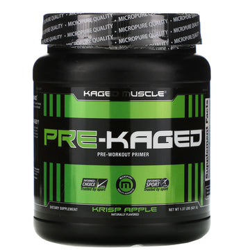 Kaged Muscle, PRE-KAGED, Pre-Workout Primer, Krisp Apple