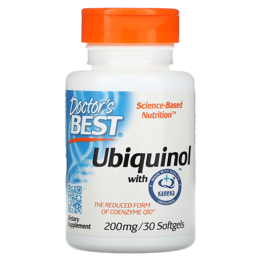 Doctor's Best, Ubiquinol with Kaneka, 200 mg Softgels