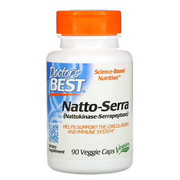 Doctor's Best, Natto-Serra Veggie Caps