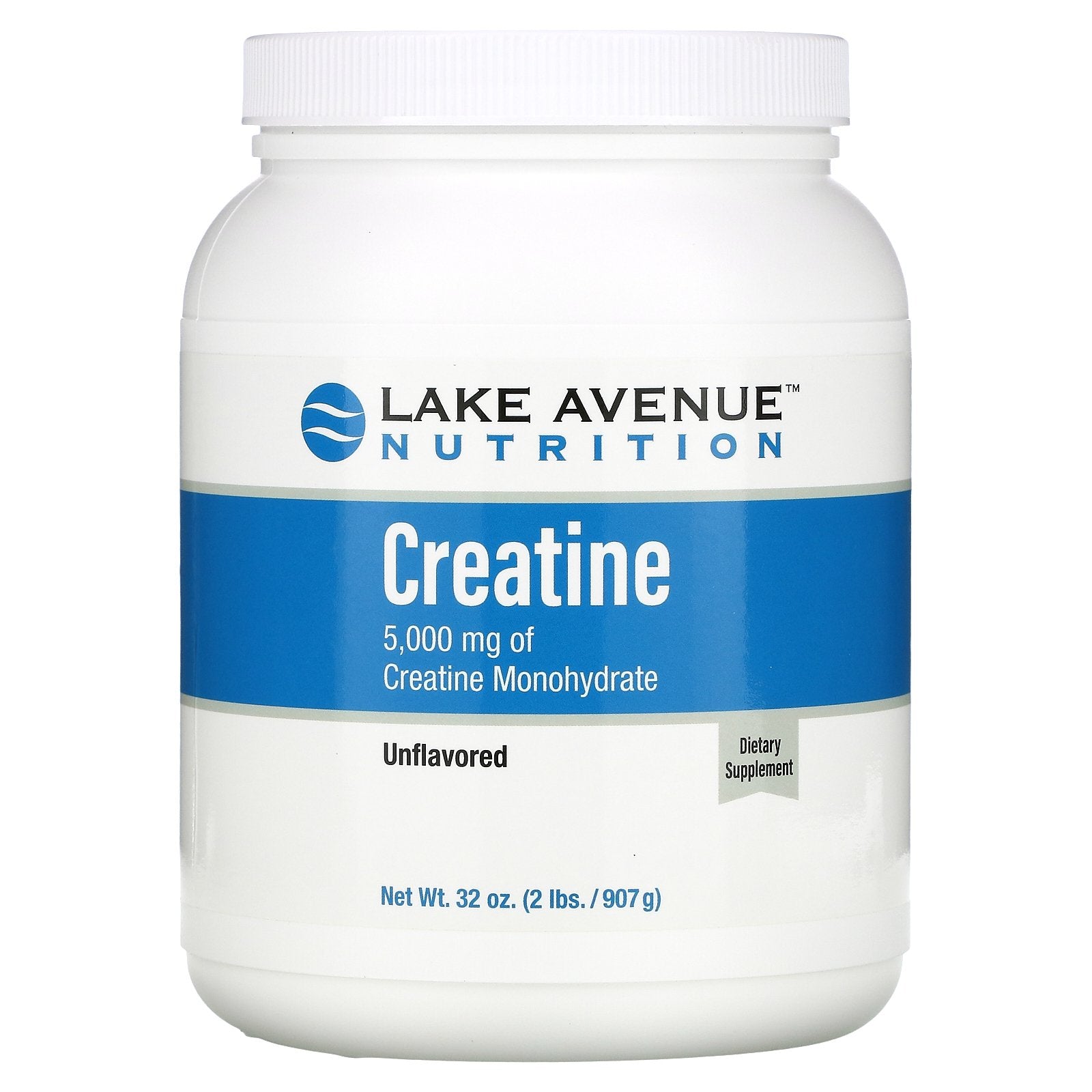 Lake Avenue Nutrition, Creatine Powder, Unflavored, 5,000 Mg, (907 G)