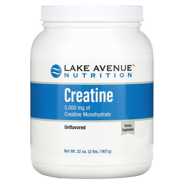 Lake Avenue Nutrition, Creatine Powder, Unflavored, 5,000 mg, (907 g)