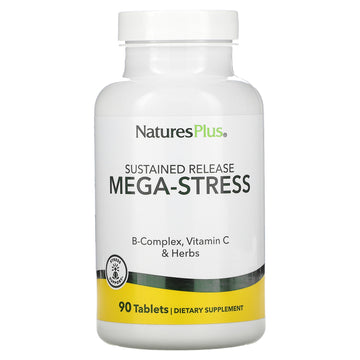 Nature's Plus, Mega-Stress, Sustained Release Tablets