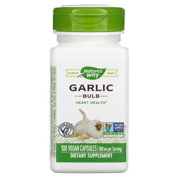 Nature's Way, Garlic Bulb, 580 mg, Vegan Capsules