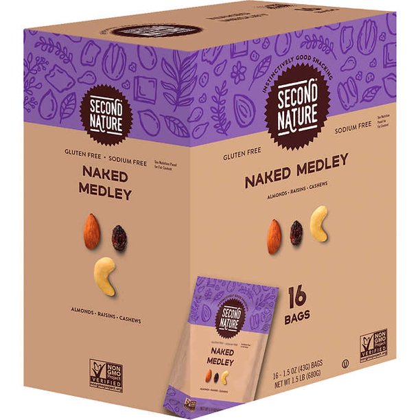 Second Nature Trail Mix, Naked Medley, 16 ct