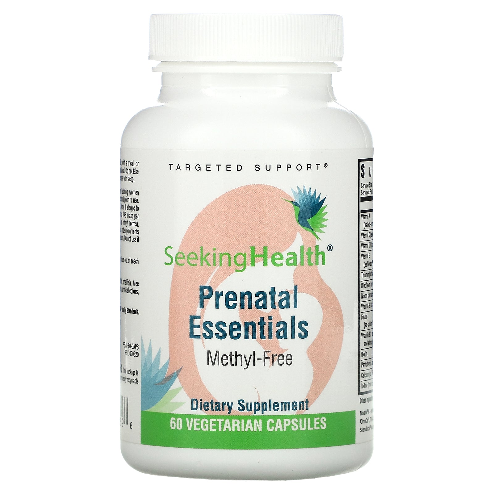 Seeking Health, Prenatal Essentials, Methyl-Free, Vegetarian Capsules