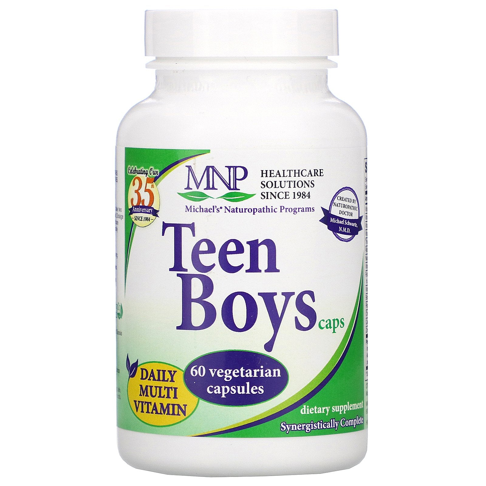 Michael'S Naturopathic, Teen Boys Caps, Daily Multi-Vitamin, Vegetarian Capsules