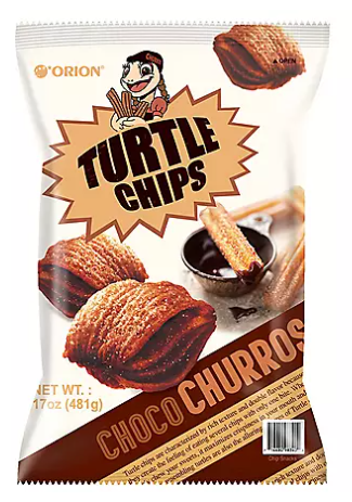 Orion Turtle Chips Choco Churros