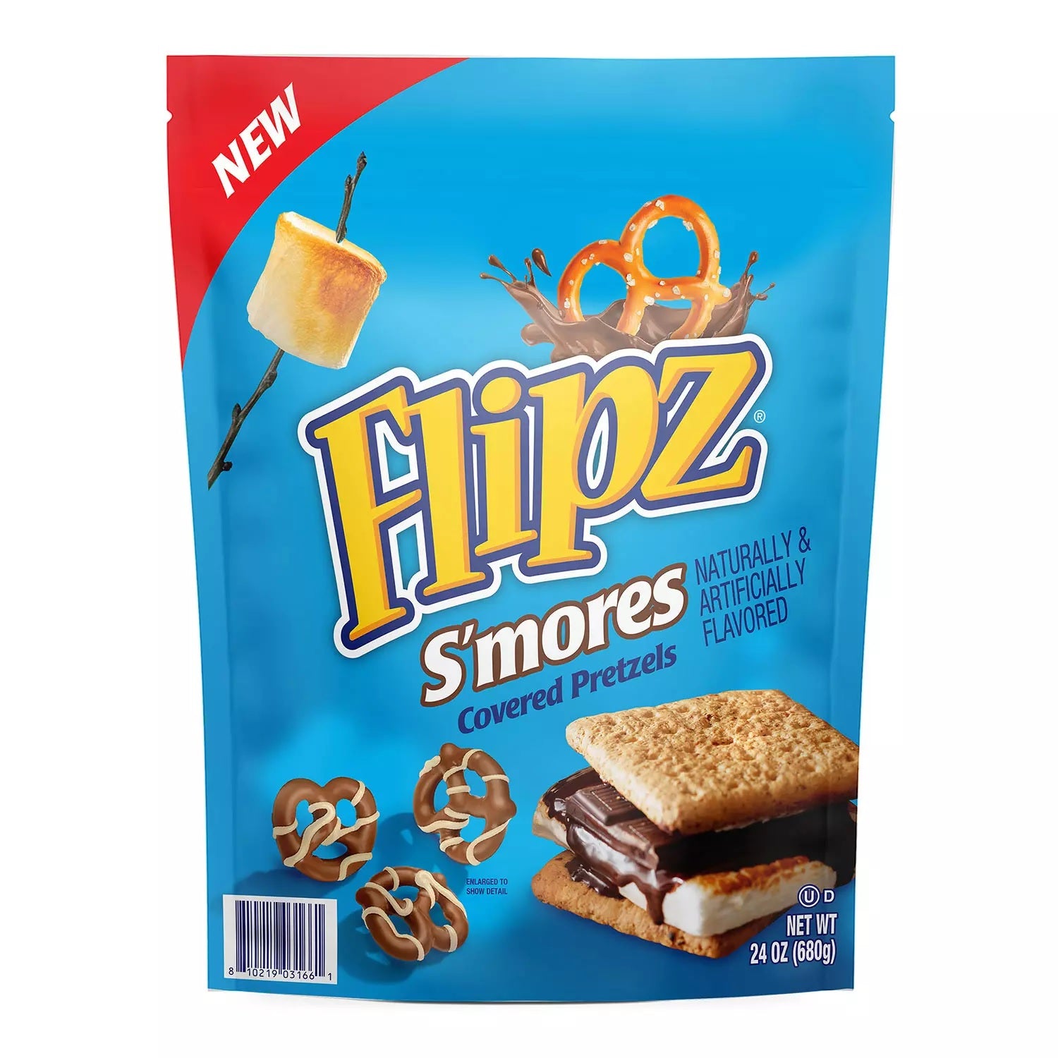 Flipz S'Mores Covered Pretzels