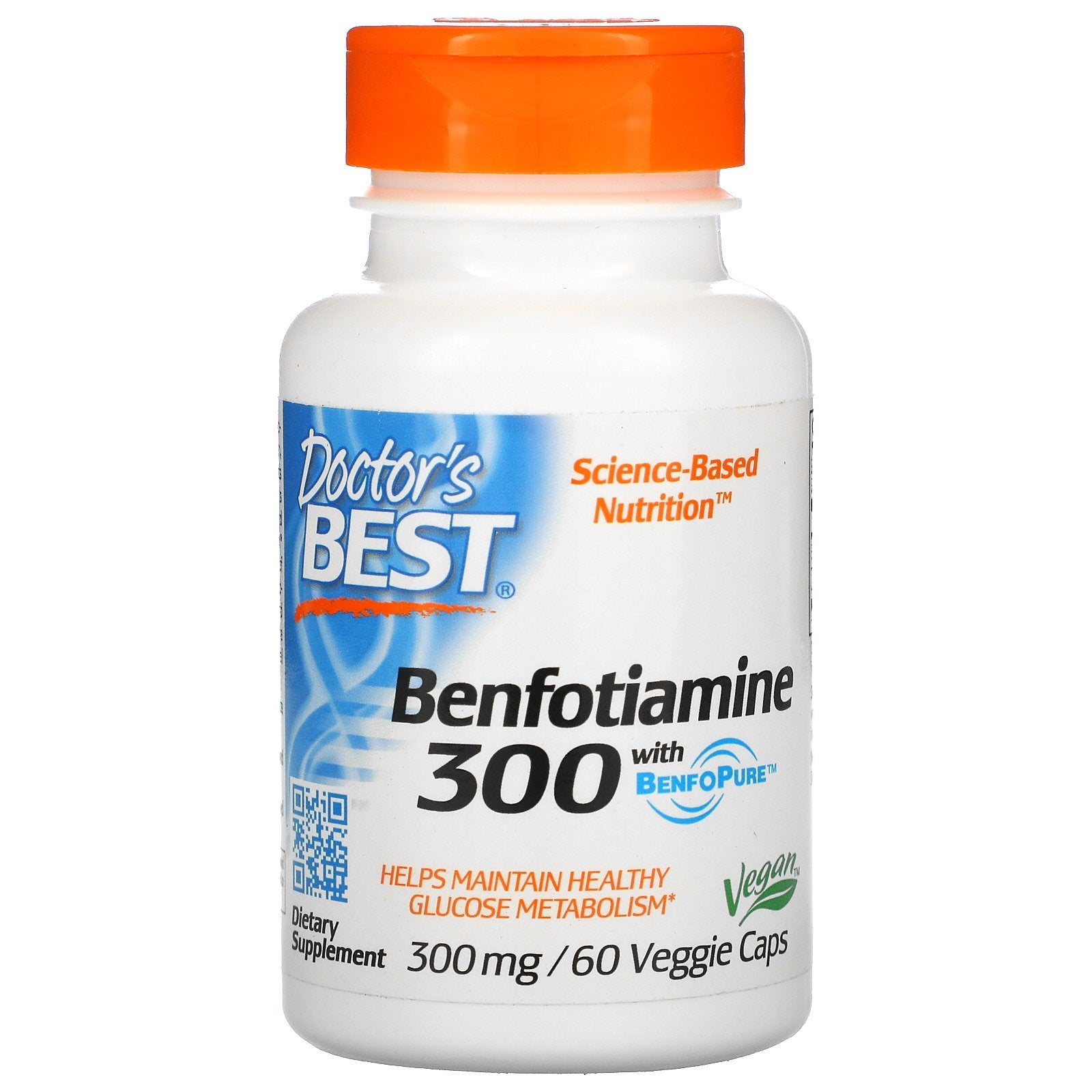 Doctor's Best, Benfotiamine with BenfoPure, 300 mg Veggie Caps