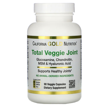California Gold Nutrition, Total Veggie Joint, Vegetarian Glucosamin, Chondroitin, MSM & Hyaluronic Acid Veggie Capsules