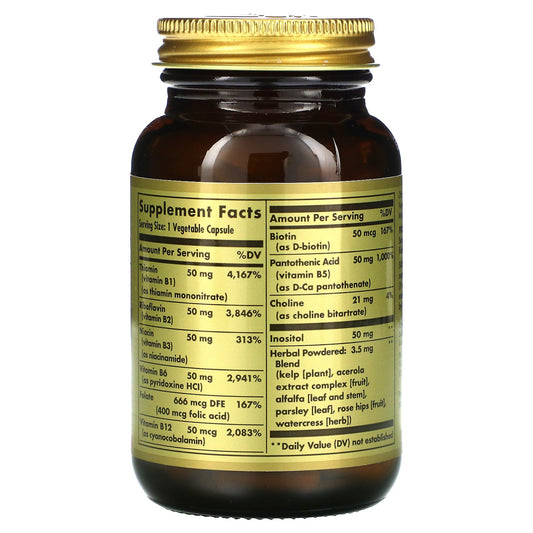 Solgar, B-Complex "50", Vegetable Capsules