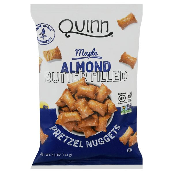 Quinn Maple Almond Butter Filled Pretzel Nuggets