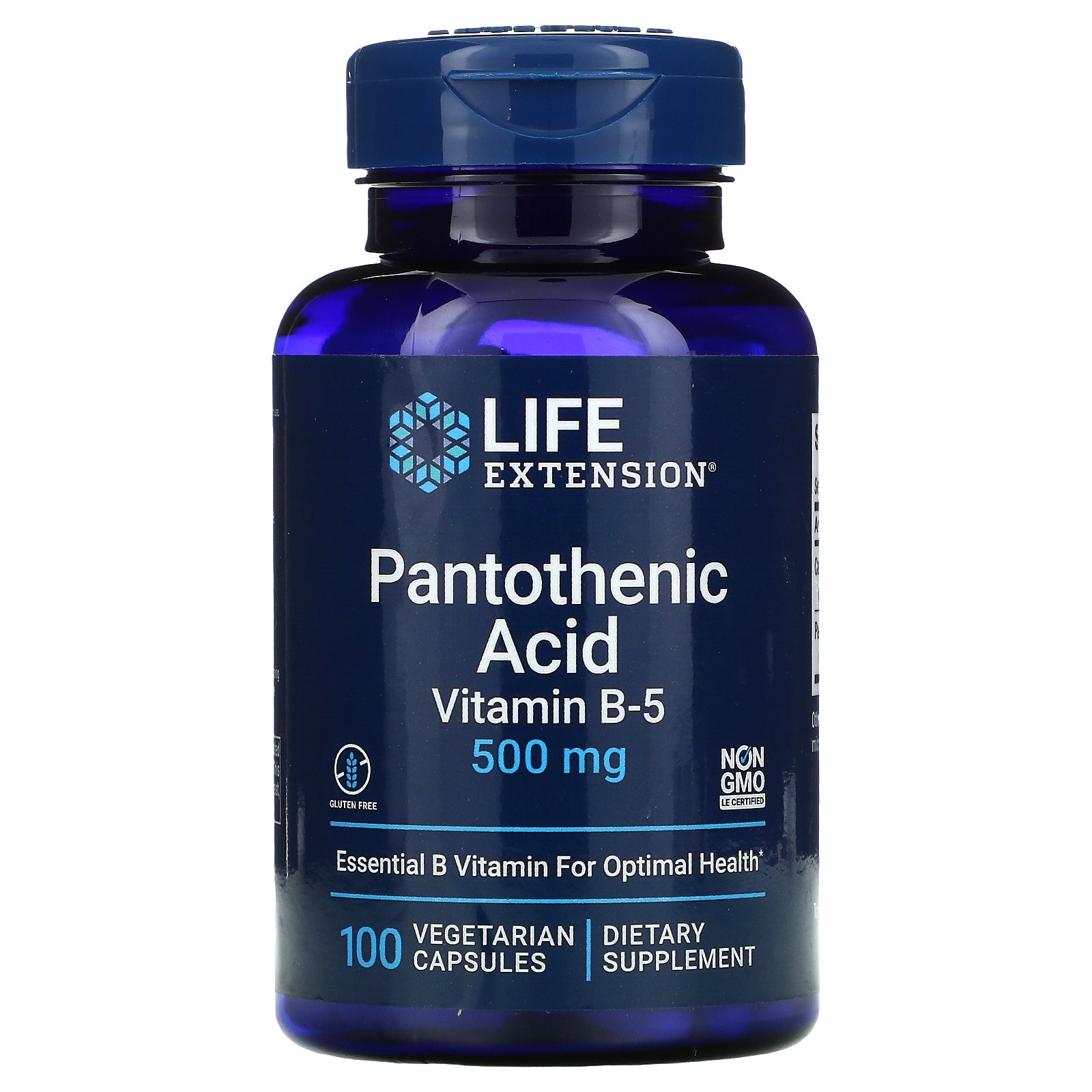Life Extension, Pantothenic Acid, Vitamin B-5, 500 Mg