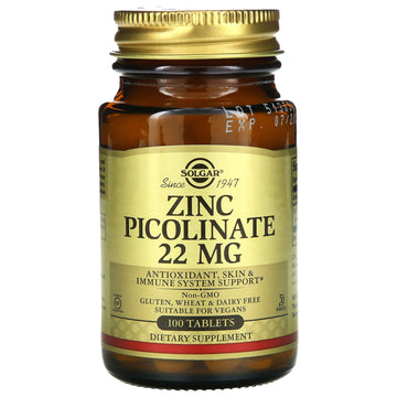 Solgar, Zinc Picolinate, Tablets