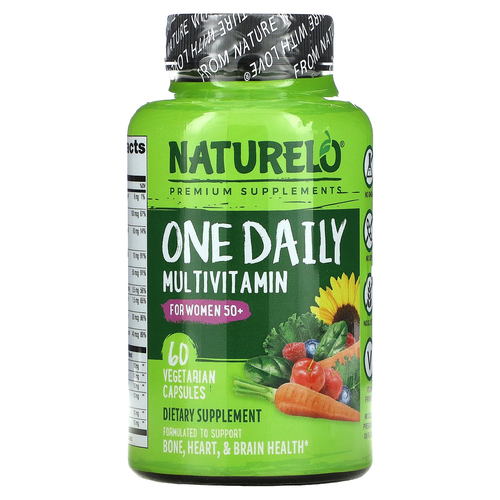 NATURELO, One Daily Multivitamin for Women 50+ Vegetarian Capsules