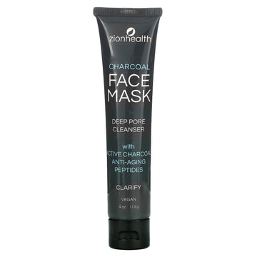 Zion Health, Charcoal Face Beauty Mask, Deep Pore Cleanser (113 g)