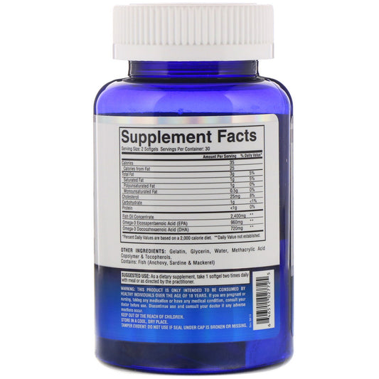 Gaspari Nutrition, Omega-3, 2,400 mg Softgels