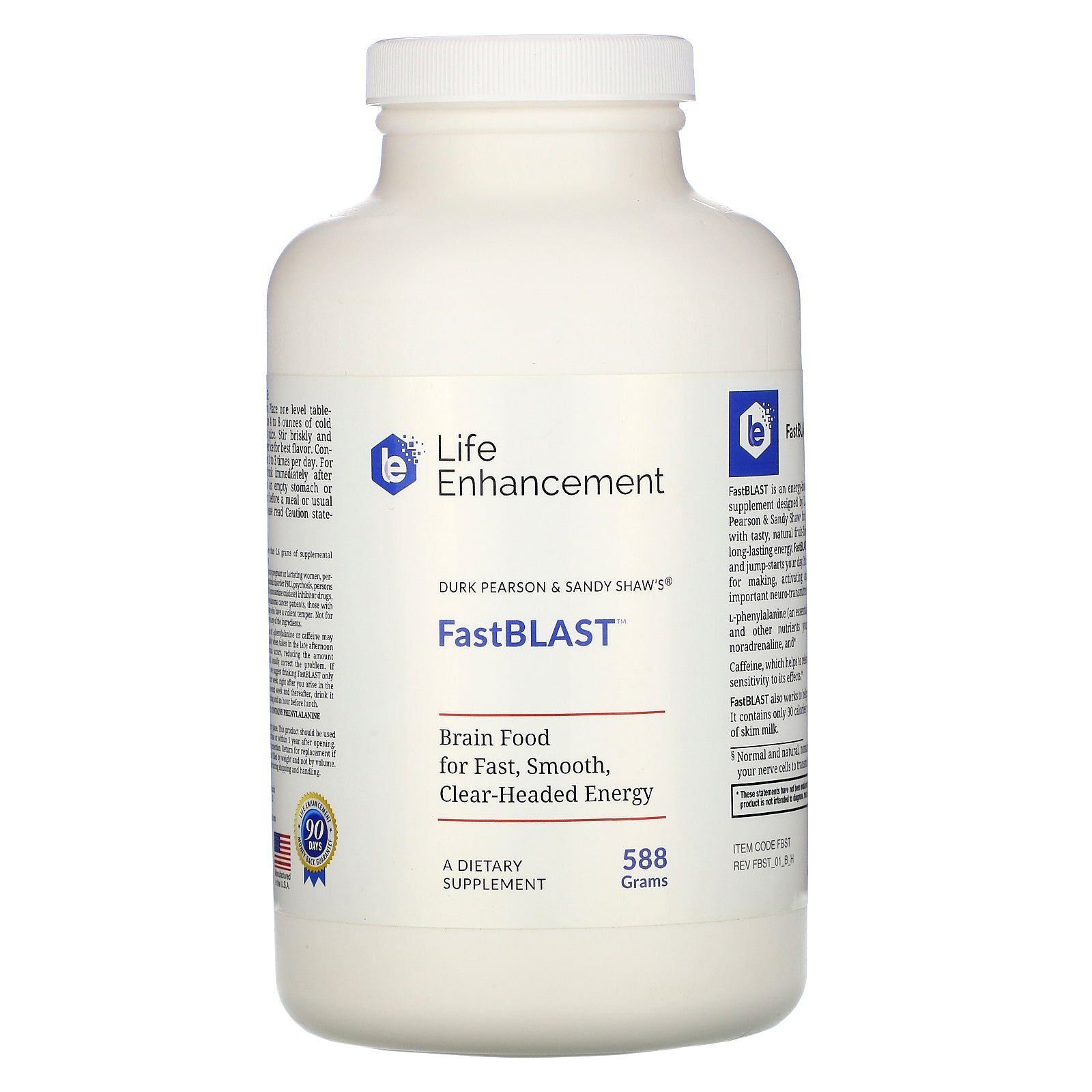 Life Enhancement, Durk Pearson & Sandy Shaw, FastBlast, 588 grms